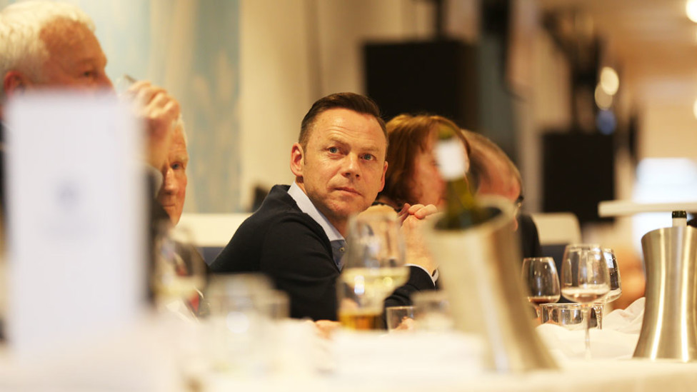 TOP TABLE: Paul Dickov was guest of honour for the evening.