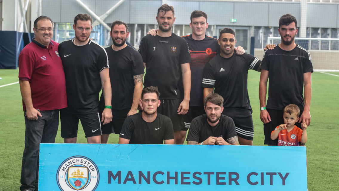 TEAM PHOTO: Heroes of Waterloo pose before kick off.