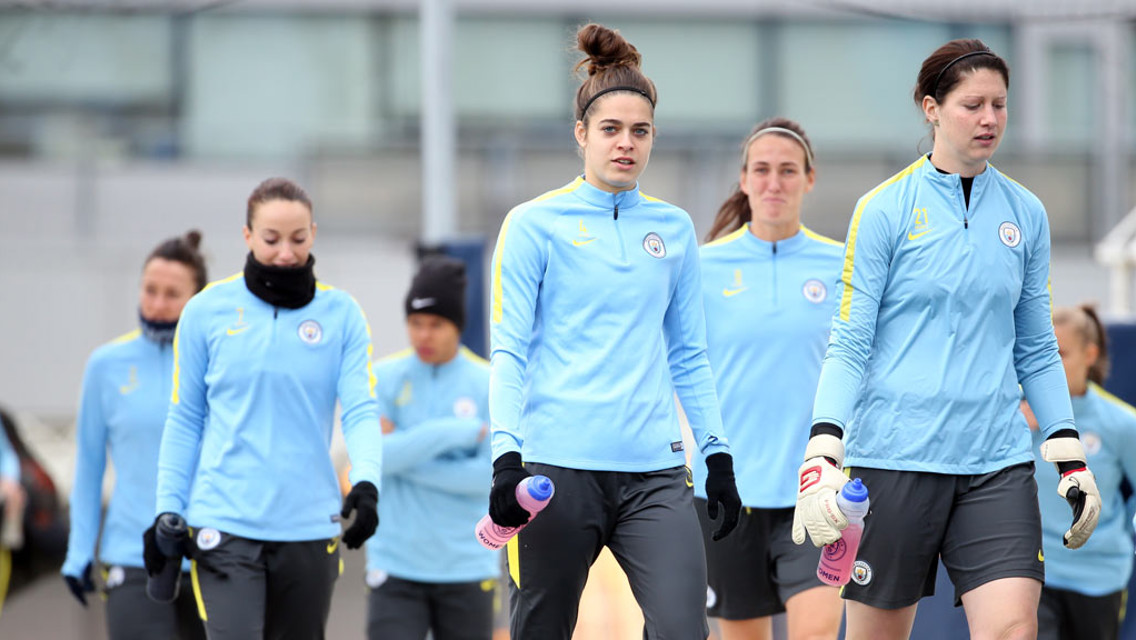 Man City Women: Fitness training