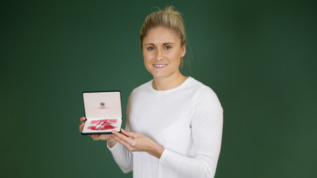 INSPIRING: Steph Houghton and her MBE.