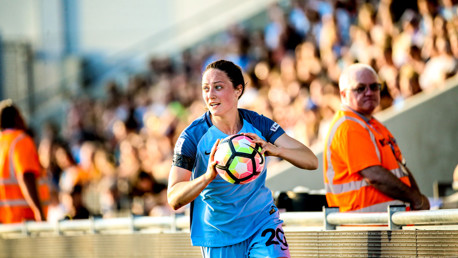 HERE IT COMES: The trademark throw