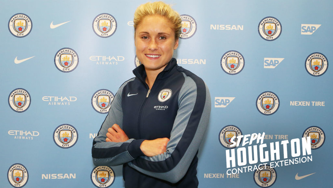 EXTENSION: Steph Houghton has signed on the dotted line.
