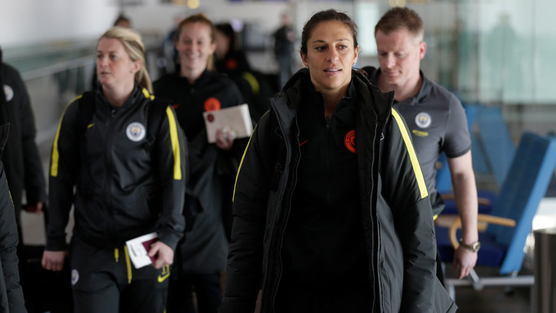 STROLLING THROUGH: City's new star makes her way through Copenhagen Airport