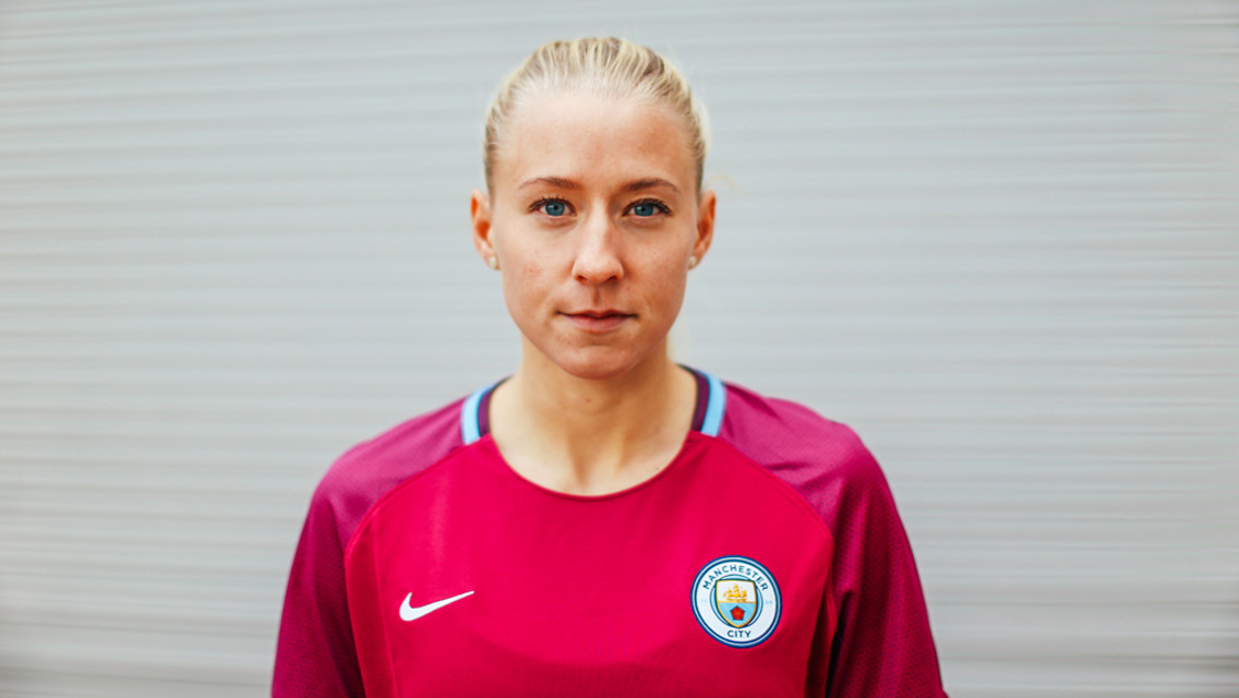 JANUARY BLUE: The new recruit is looking forward to meeting her new teammates and fans in the New Year