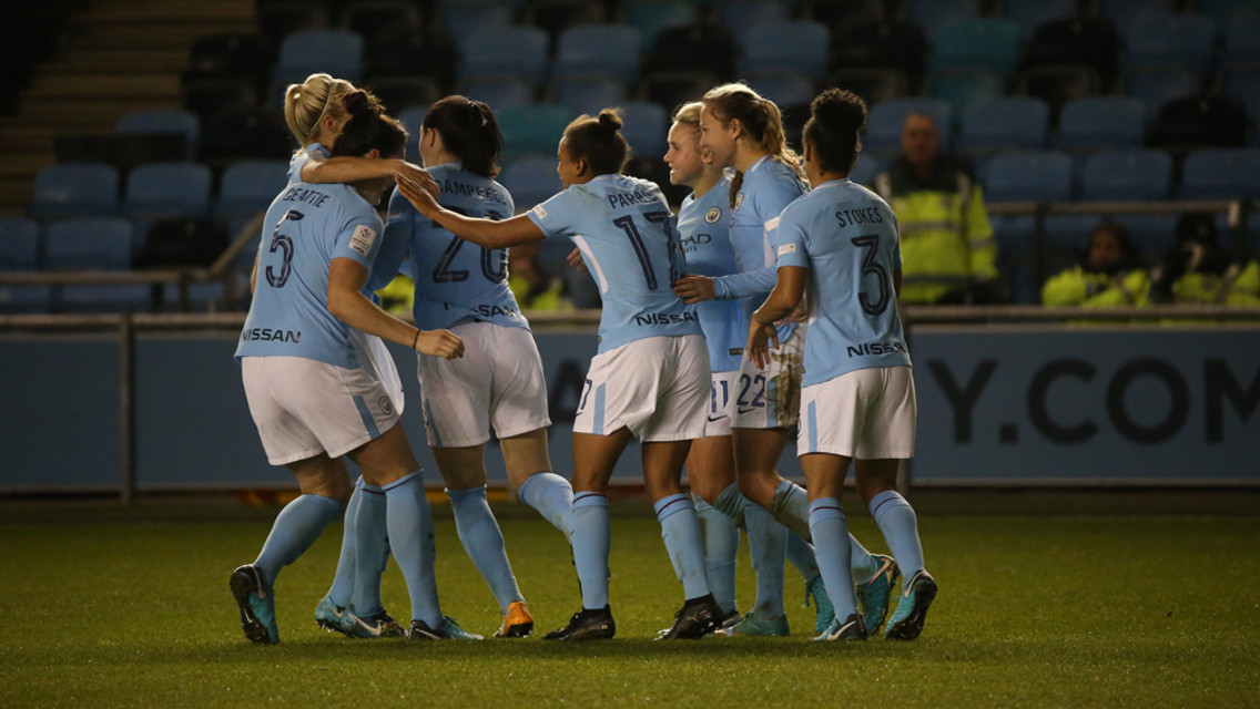 MADE IT: City progress through to the Women's Champions League Quarter Final.