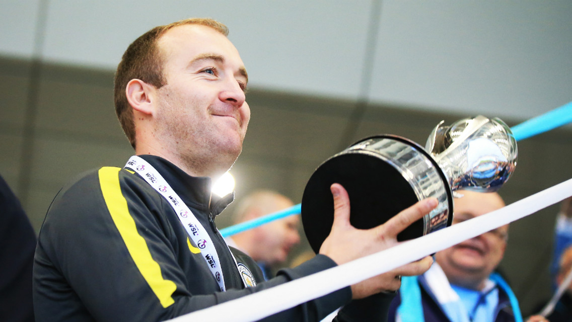 CHAMPIONS: City clinched their first league title with a 2-0 win over rivals Chelsea at the Academy Stadium