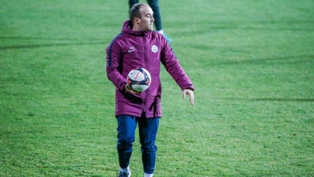THE BOSS: Nick Cushing observes the session closely