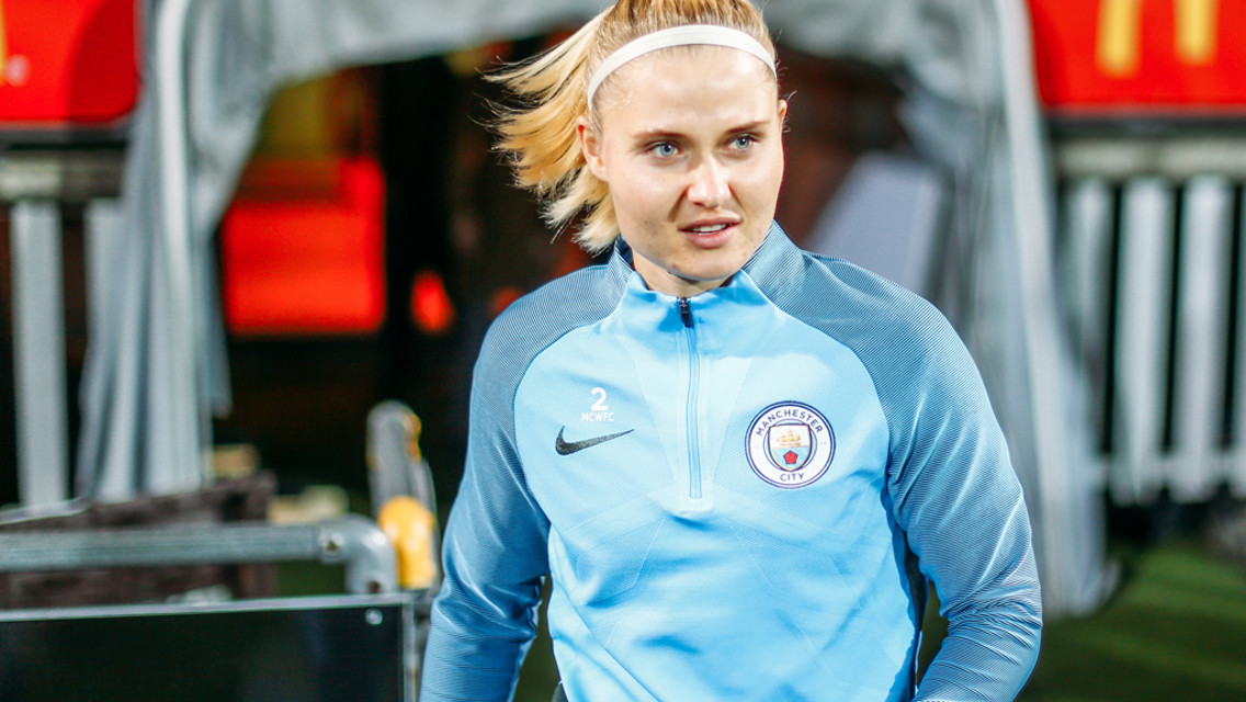 ITCHING TO GO: Mie Jans is eager to make her first City appearance