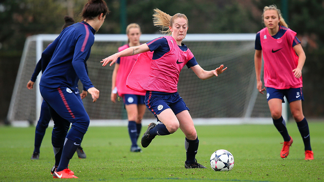PREPARATIONS: The squad look ahead to Sunday's battle.