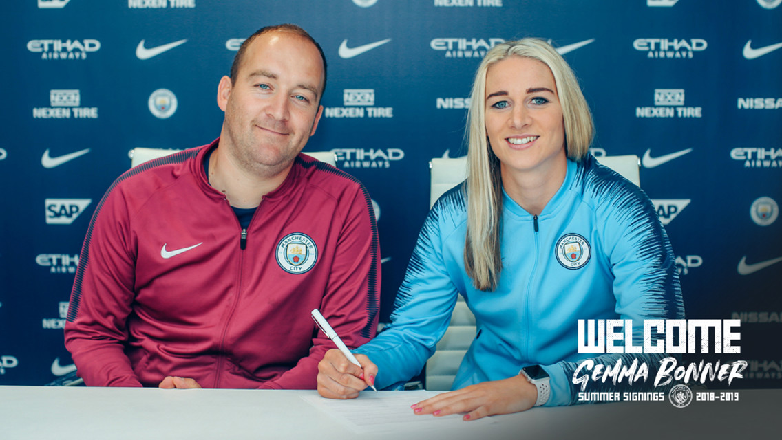 NEW RECRUIT: Defender Gemma Bonner signs for City