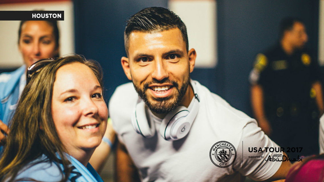 CHEESE: Sergio cracks a smile.