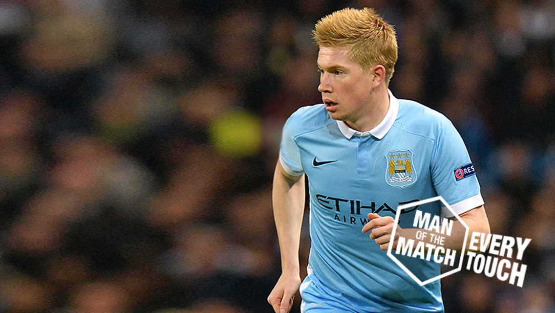 Every touch: KDB v Bournemouth