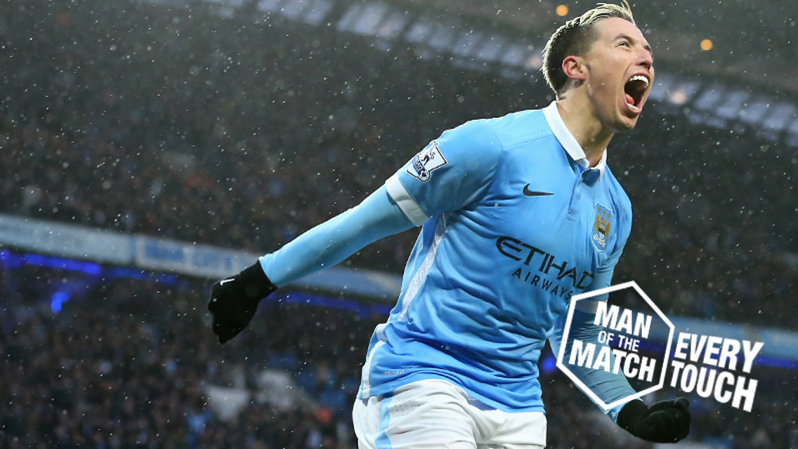 Every touch: Nasri v West Brom