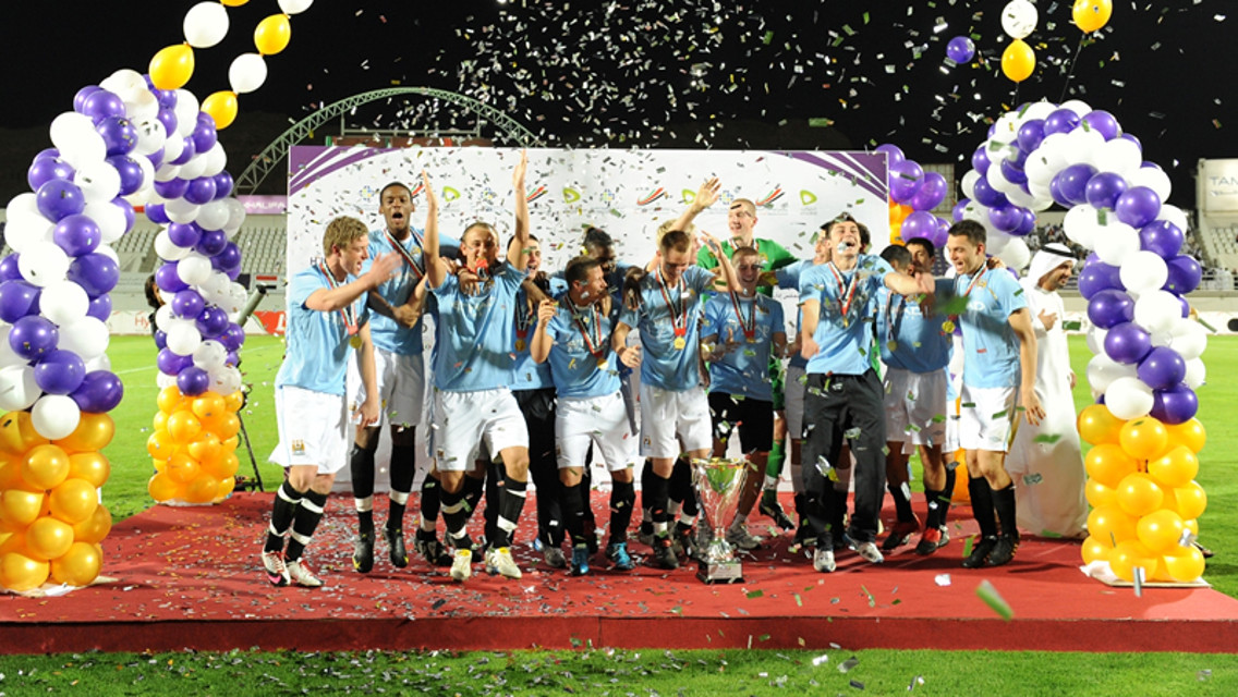 Team celebrates Al Ain trophy win