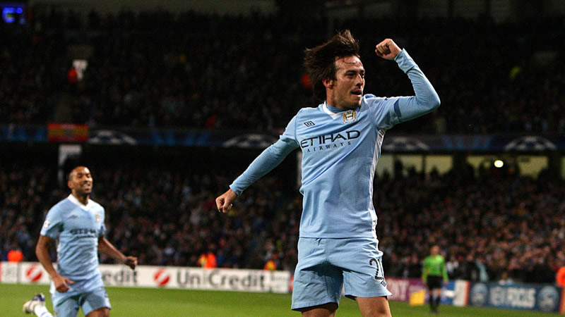 David Silva Goal Celebn