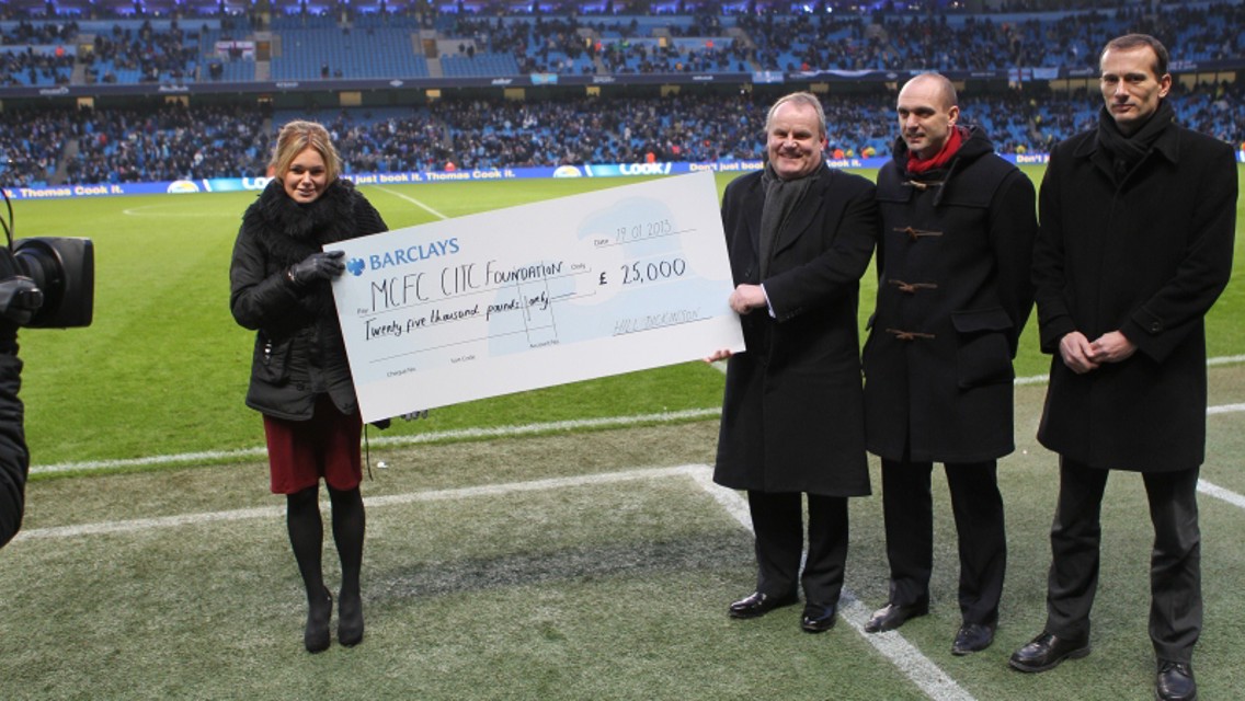 Hill Dickinson cheque presentation