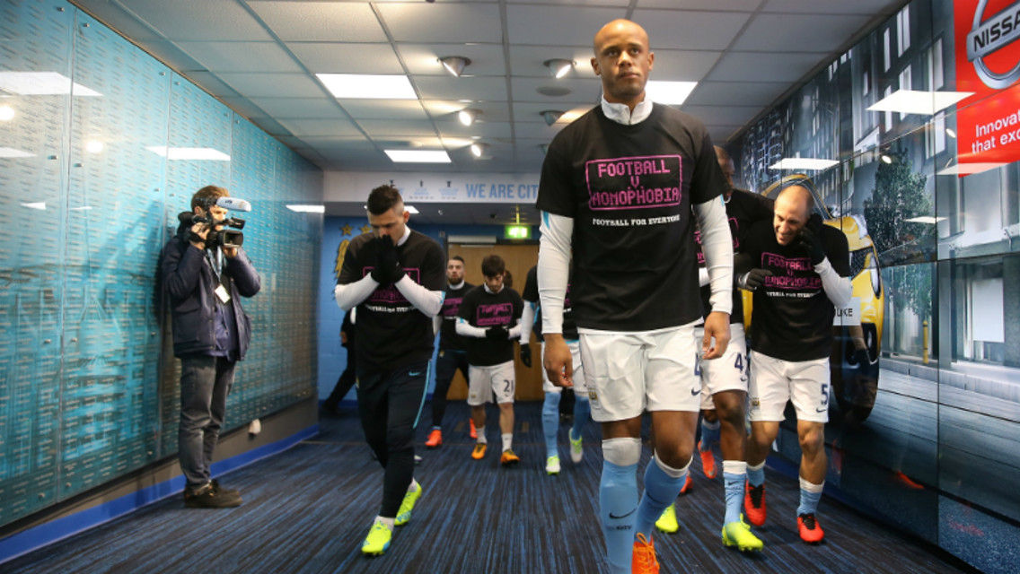 MCFC & CITC support Football v Homophobia 