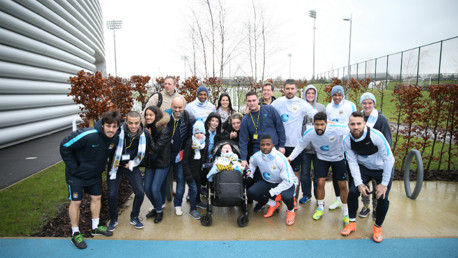 Inspiring City meet their heroes