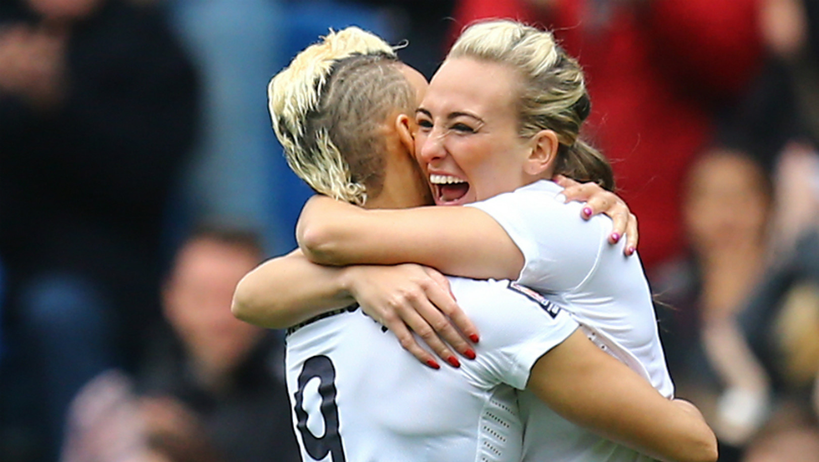 Duggan hat-trick helps England to thumping win