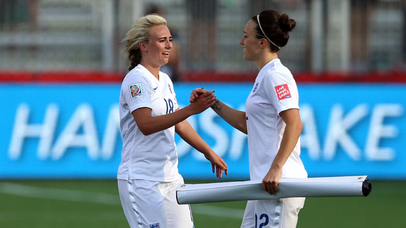 Toni Duggan and Lucy Bronze
