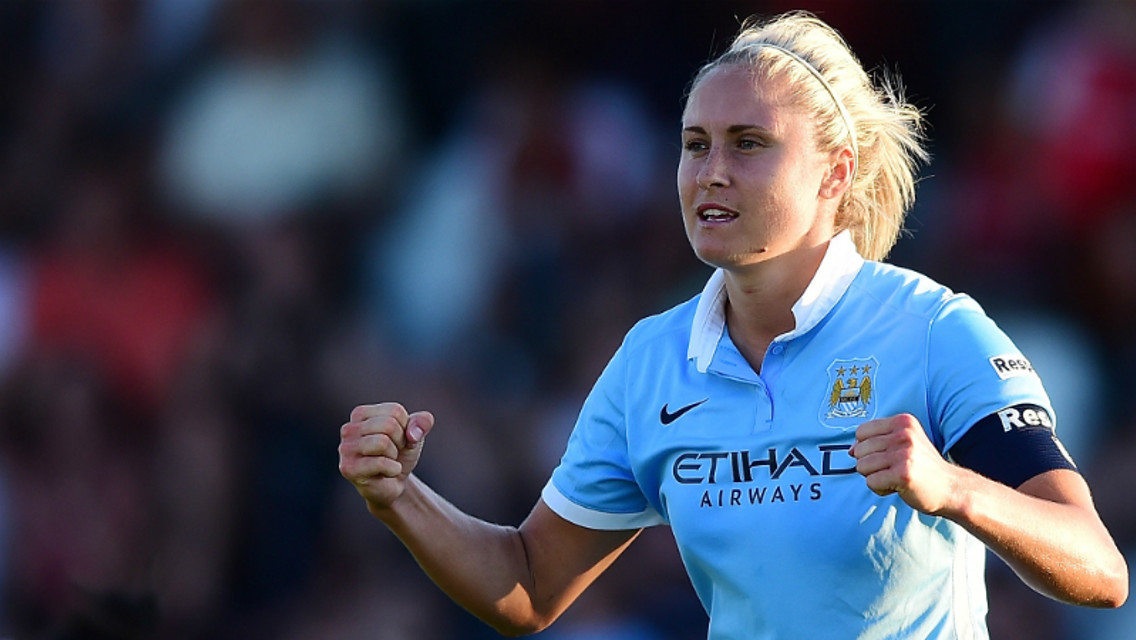 Steph Houghton celebrates