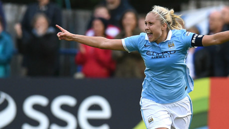 Steph Houghton celebrates