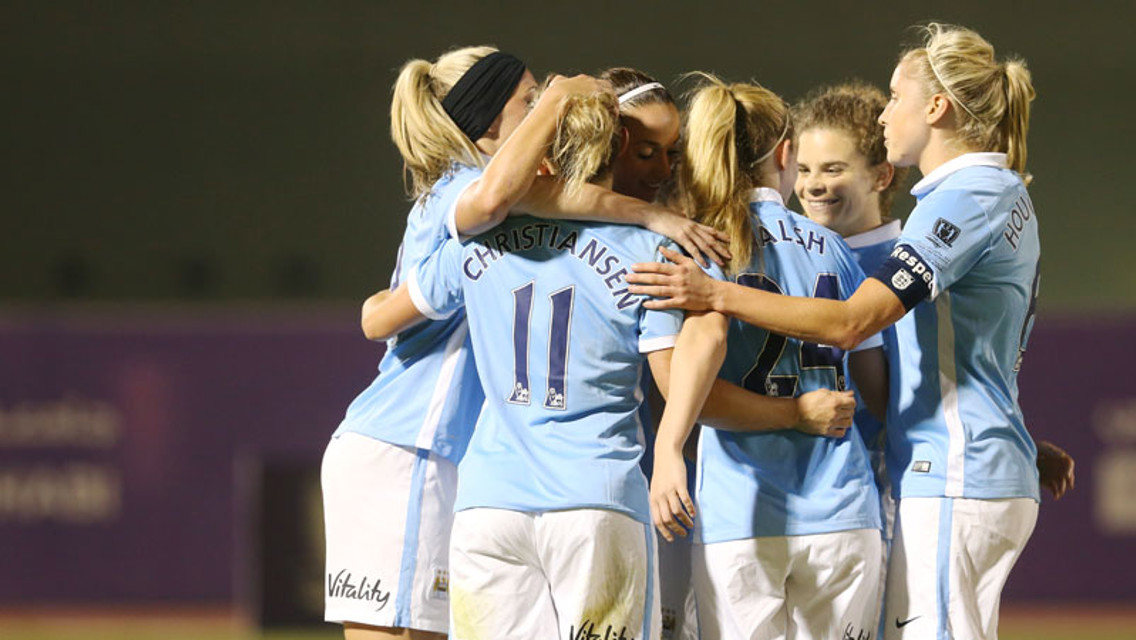 Manchester City Women celebrate