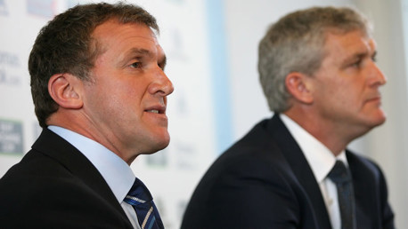 Garry Cook Mark Hughes press conference 0809