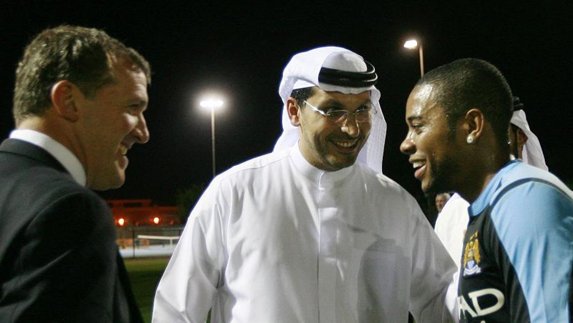 Khaldoon says hello to Robinho