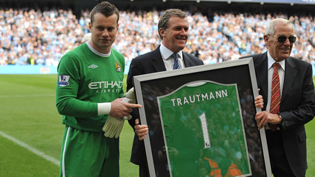 Shay Given and Bert Trautmann