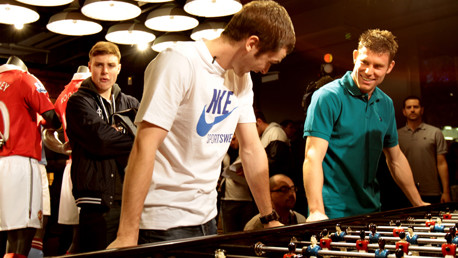 City v United at new Nike store opening