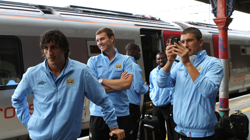 The Balkan boys at the station