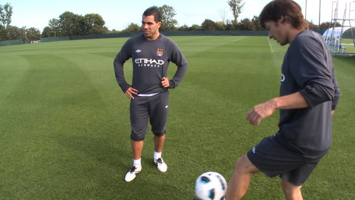 David Silva Carlos Tevez