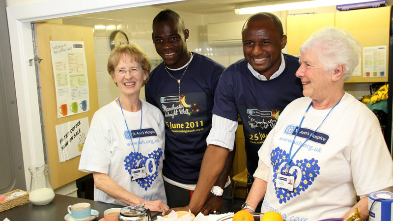 Mario and Patrick with Irene and Shirley at St Ann's