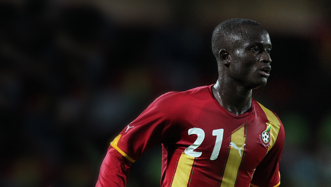 Abu in action for Ghana