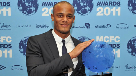 Kompany wins Jaguar players' player of year award