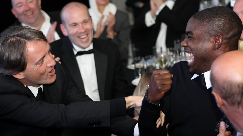 mancini encouraging micah to get up on stage