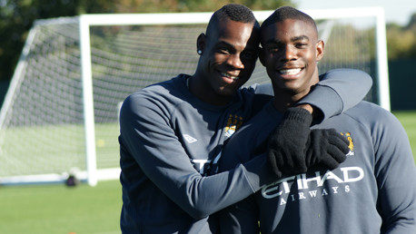 Holding image Micah and Mario pre training for Poland game