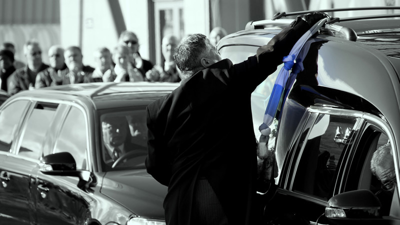 Malcom Alisons funeral.