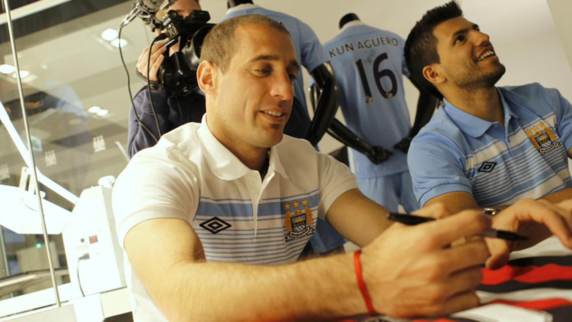 Sergio Aguero Pablo Zabaleta