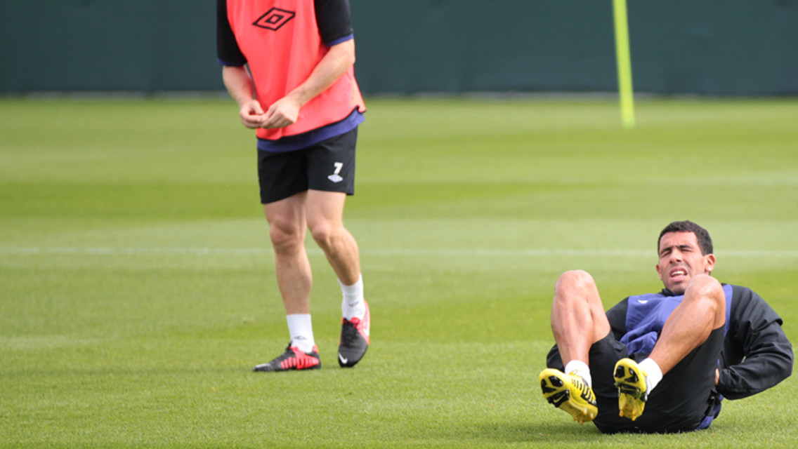 Pic J: Surely you got the yellow-booted Tevez?