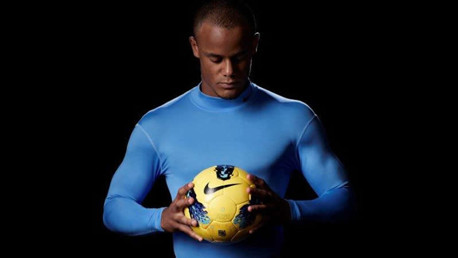 Vincent Kompany with Nike ball