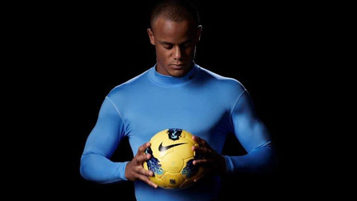 Vincent Kompany with Nike ball