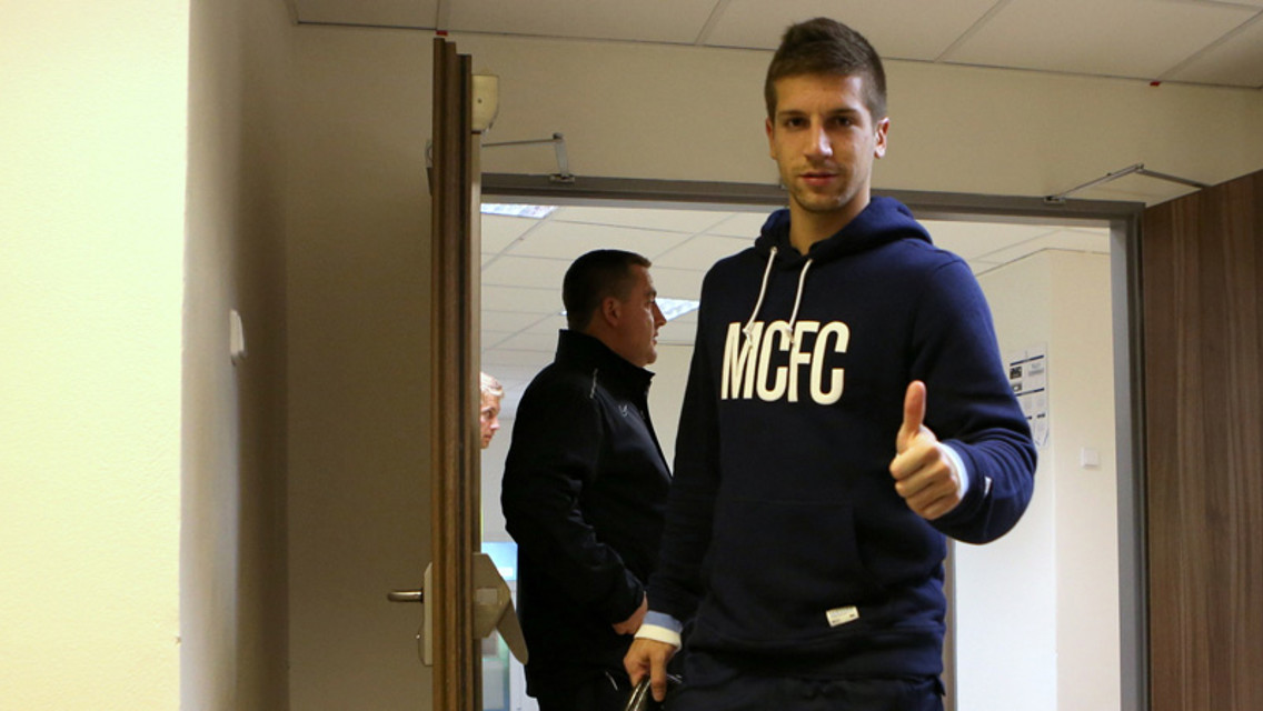 Matija Nastasic approves of the hotel choice in Plzen.