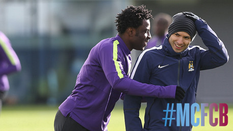 Picture special: City train eyes on Barca
