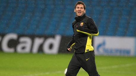 The rain is no problem for the Argentina star