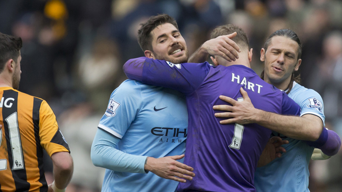 It's hugs all round for Joe