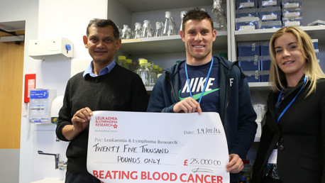James Milner Cancer Research donation