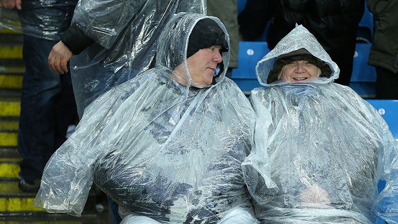 Manchester City fans at the game against Southampton