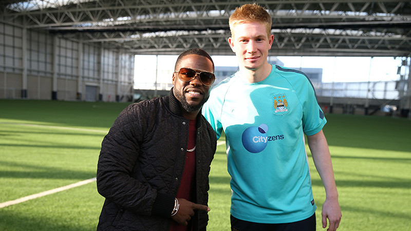 Kevin Hart and Kevin De Bruyne